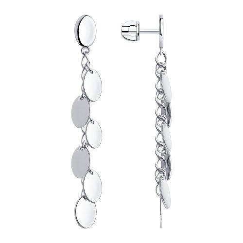 Ohrhänger im Boho-Style mit Plättchen aus Sterling Silber 925