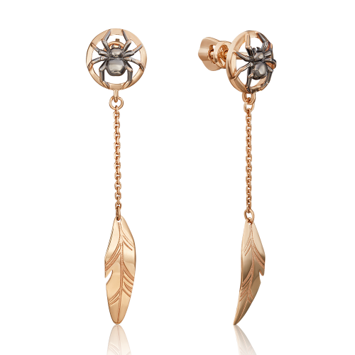 Exklusive Ohrstecker TRAUMFÄNGER aus Rotgold 585