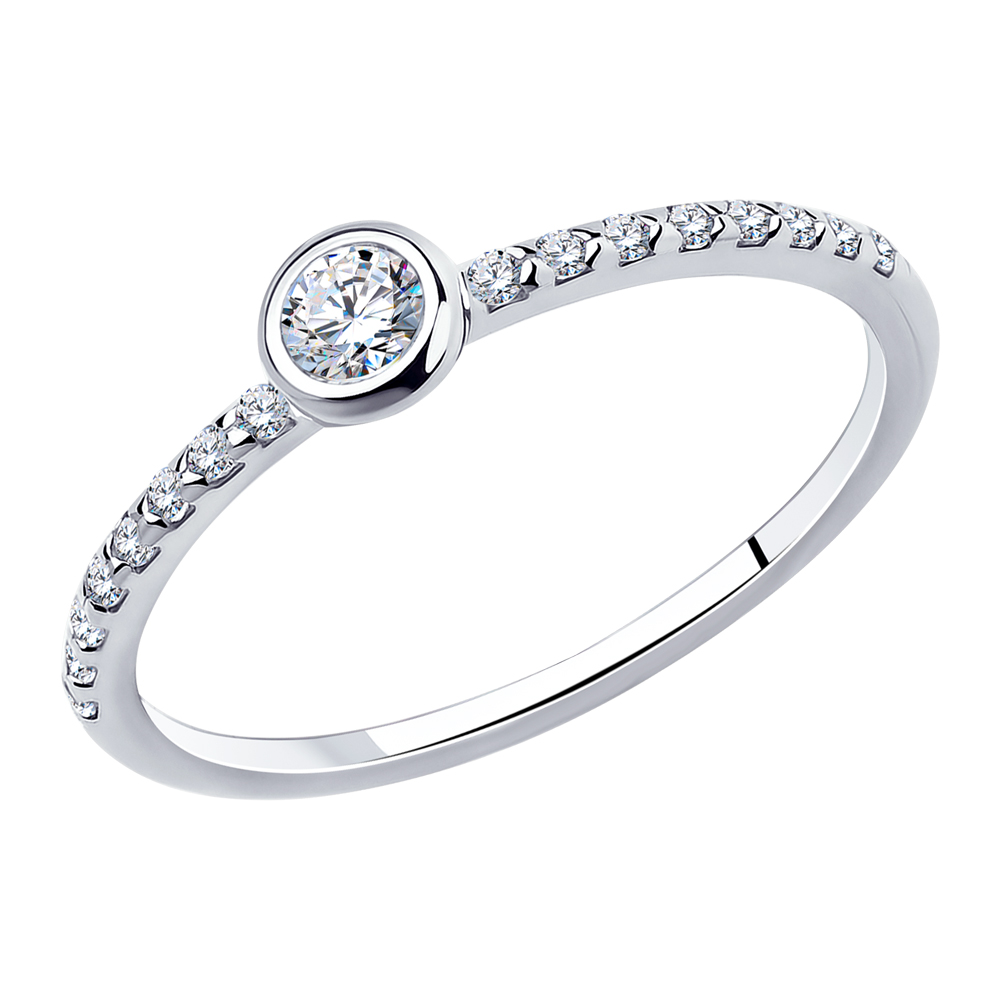 Filigraner Memory Ring aus Sterlingsilber 925 mit Zirkonia