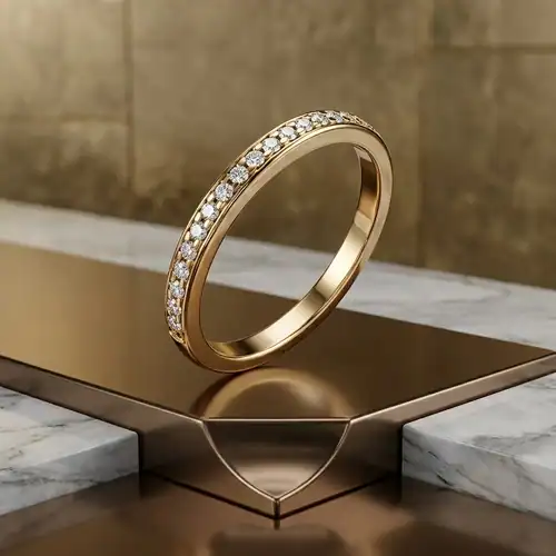 Memory Ring aus Sterlingsilber 925 rosévergoldet mit Zirkonia