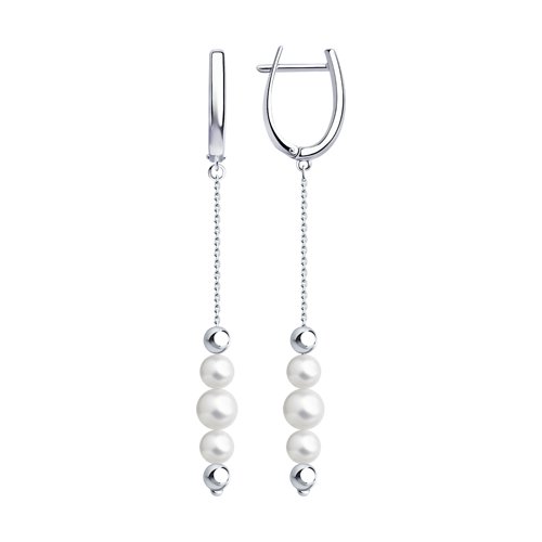 Hängeohrringe - Sterling Silber 925 - mit Perlen