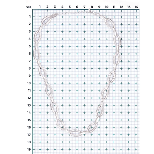 Großgliedrige Kette Damen "Platina Touch" Sterling Silber 925 – Bild 2