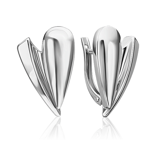 Außergewöhnliche Ohrringe FLAME Sterling Silber 925